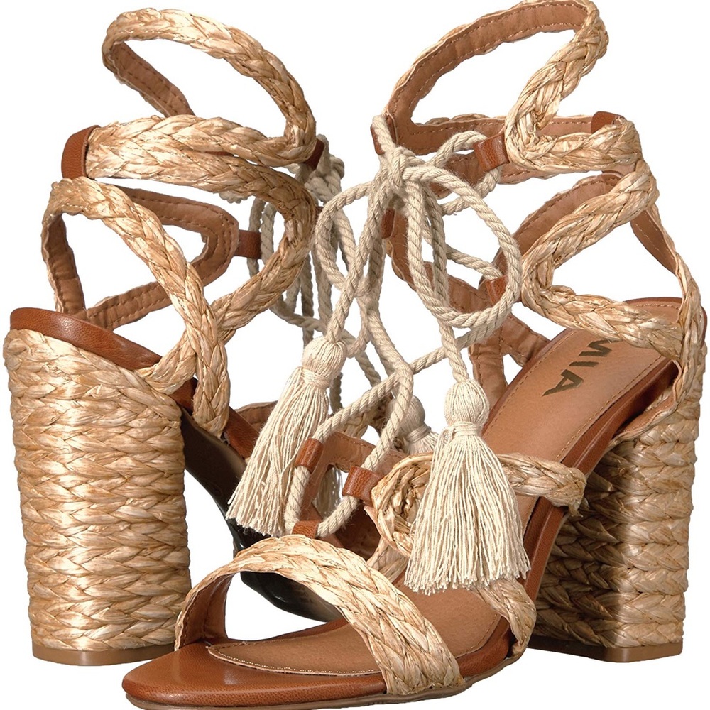 MIA ‘Gia’ Raffia Sandals